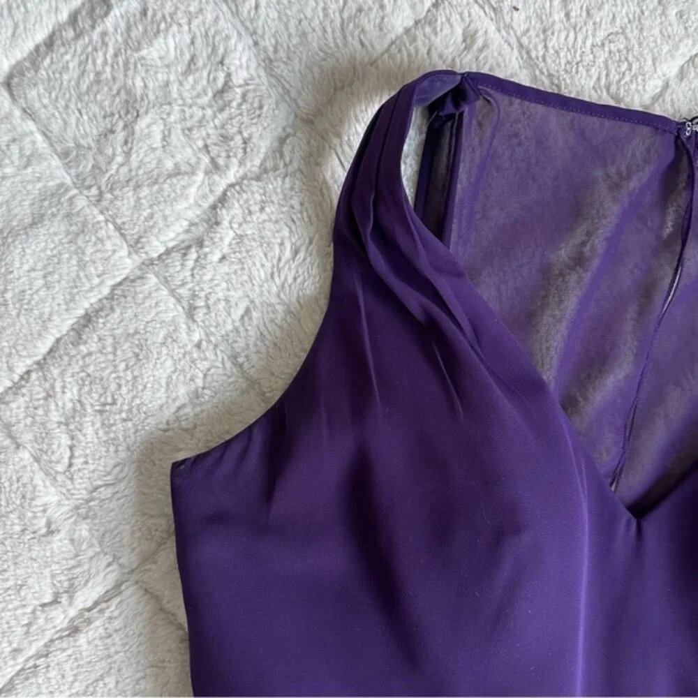 DaVinci Bridesmaids | Eggplant Purple Formal Gown Style# 60385 Dress | Size 16 - Picture 7 of 16